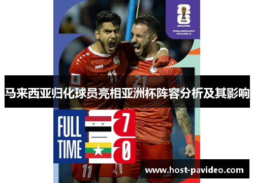 马来西亚归化球员亮相亚洲杯阵容分析及其影响